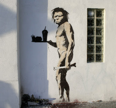O homem das cavernas (por Banksy)