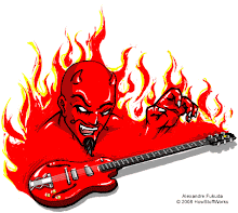 "There´s a Devil wait outside your door" (in Loverman by Metallica)