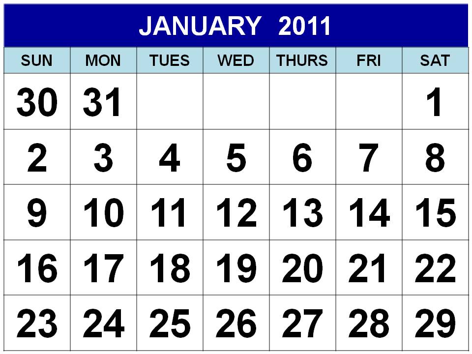 monthly calendar template word