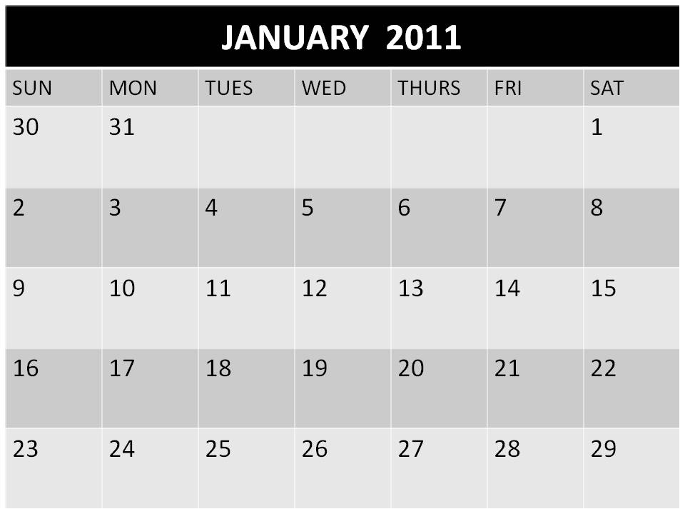 blank calendar template 2011. 2011 BLANK CALENDAR TEMPLATE