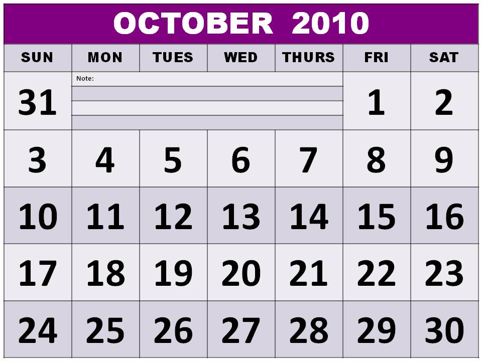 calendar 2010 with holidays. printable blank calendar 2010
