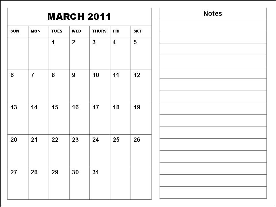 blank 2011 calendar march. lank calendar march april
