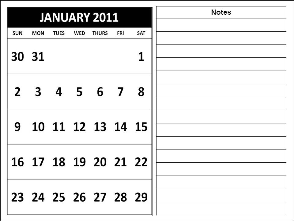 2011 Calendar Monthly. monthly calendars 2011