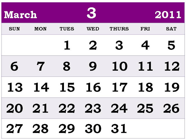 monthly calendar template march 2011. MARCH 2011 CALENDAR TEMPLATE