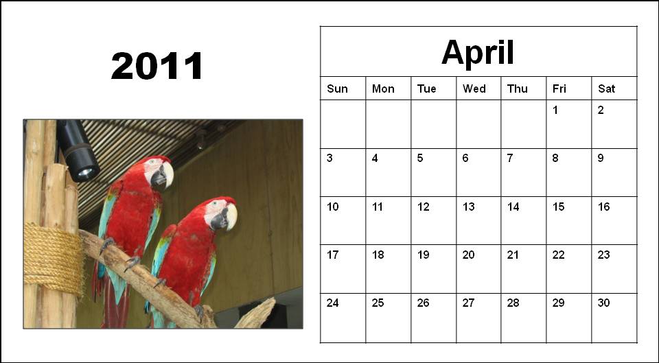 april 2011 calendar template. 2011 april calendar template.