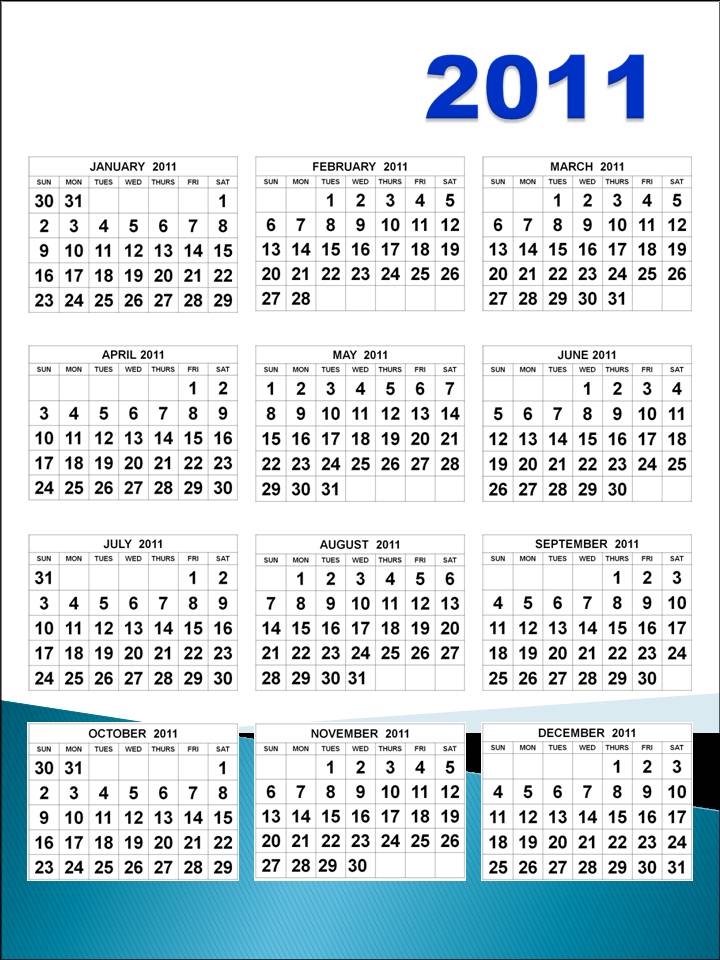 printable yearly calendar 2011. calendar 2011 printable yearly