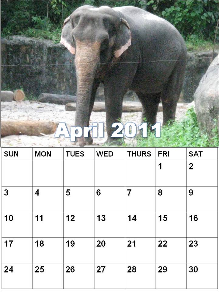 april 2011 calendar wallpaper. April 2011 Calendar Wallpaper: