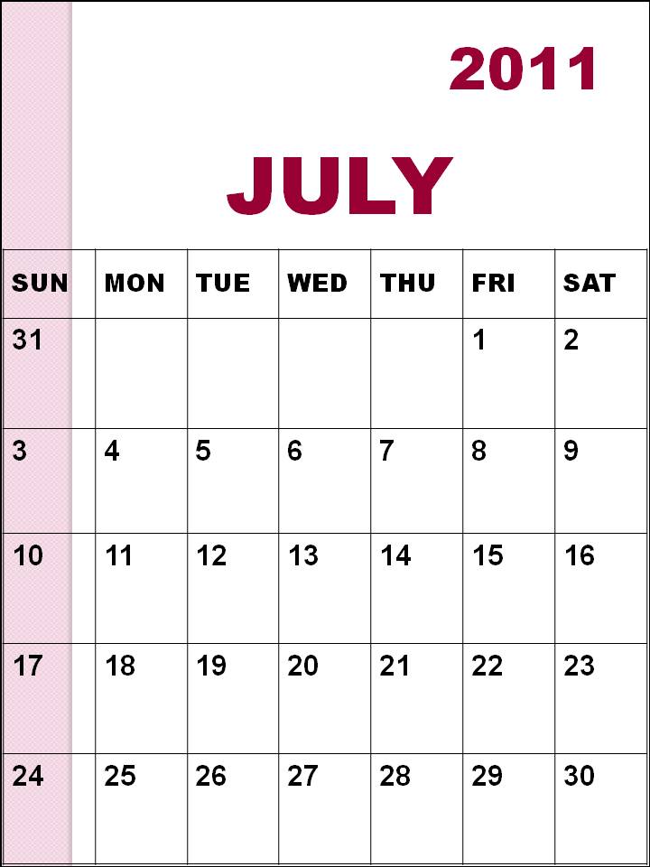 july 2011 calendar template. July 2011 CD Calendar Template