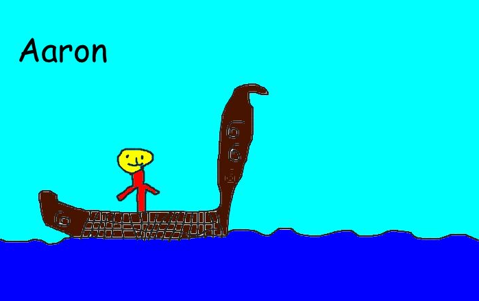They made beautiful Maori patterns on the waka The taniwha scared the yucky