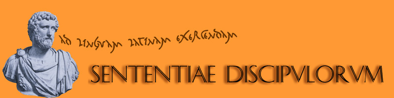SENTENTIAE DISCIPVLORVM