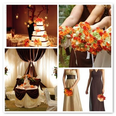 Mix and Match Fall Color Schemes Reds Oranges Browns Greens and Creame