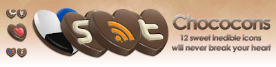 Chococons - Free Social Bookmark Icon Set - Suitable for Bloggers