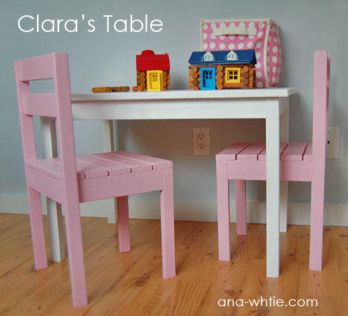 Childs Table and Stackable Chair Plans