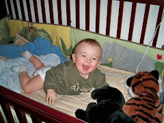 Talon in his crib