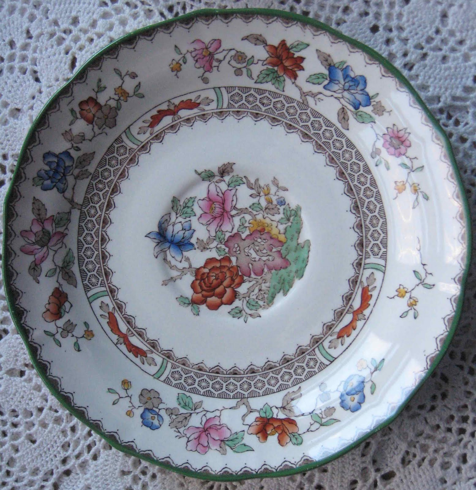 Freddy's Girls China Collection Copeland Spode "Chinese Rose" saucer