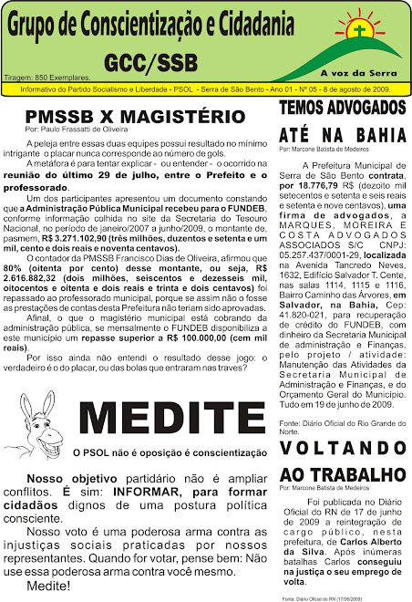 Edição n° 5 - página 1