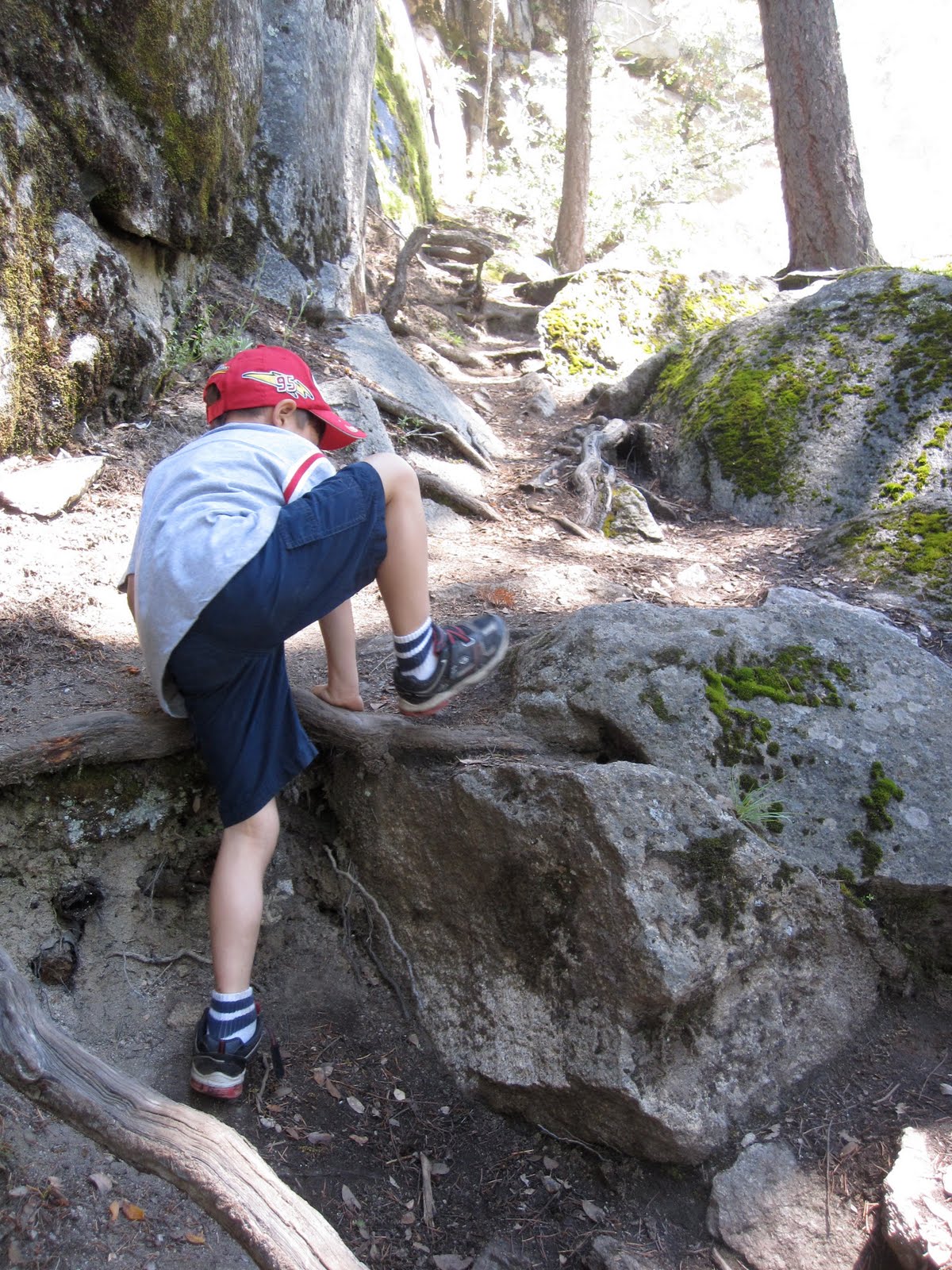 When we got to the next tier, we were greeted by the mist of yet