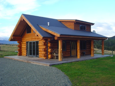  Homes on Natural Log Homes  New Zealand   House And Home Designs Ideas