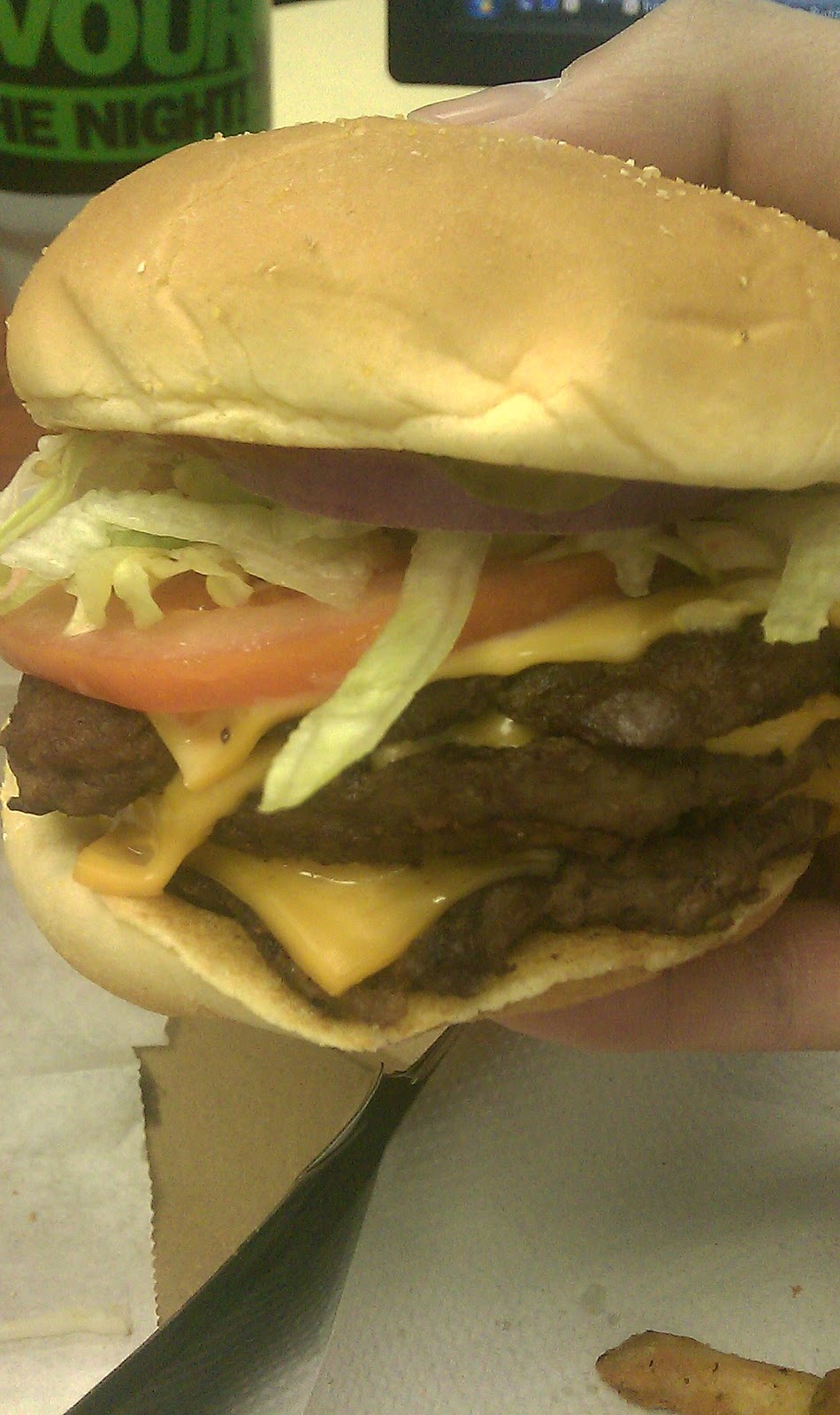 What Did I Eat Today? The Big Buford Triple = TOO MUCH FOOD!