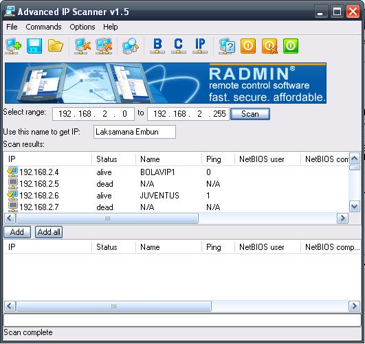 IP Scanner Aplikasi Pendeteksi IP Address Informasi Teknologi