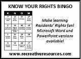Know Your Rights Bingo