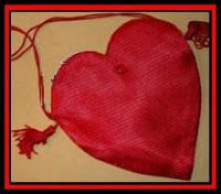 Heart-shaped disco bag