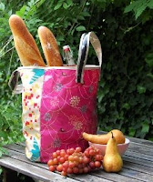 Echino Oilcloth Grocery Tote
