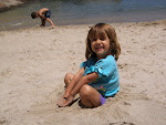 Jennie playing in the sand