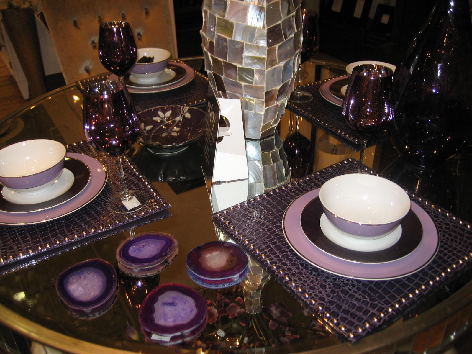 Mrs. Ford Z Gallerie Purple Interior Accents