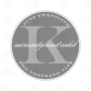 wedding logo monogram design silver gray