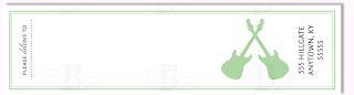 custom address label wedding invitation design