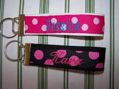 Belted Ribbon Keychains