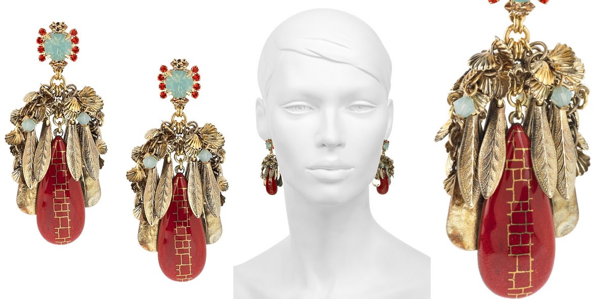 erickson beamon - brave new world swarovski crystal earrings erickson beamon - brave new world swarovski crystal earrings