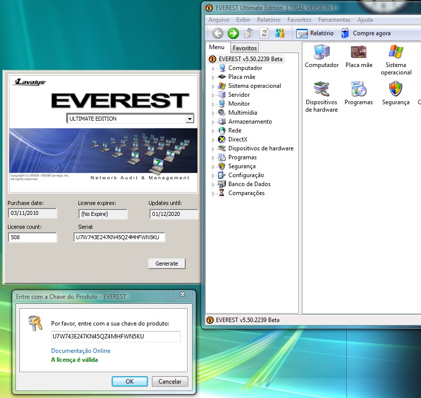 Everest ultimate edition 5.50 chave do produto