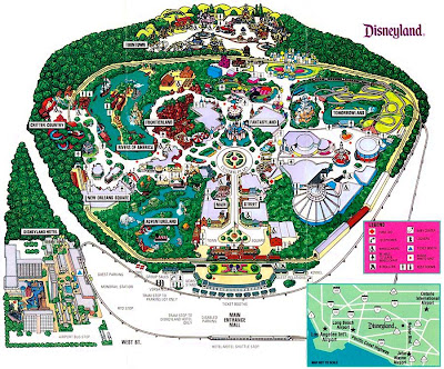 disneyland california adventure map of park. disneyland california map of