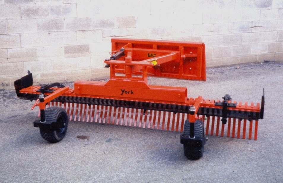 York Modern YORK RAKES, ONE OF THE EARLIEST SKID STEER ATTACHMENTS.