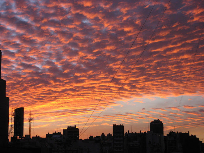 sunset in Buenos Aires