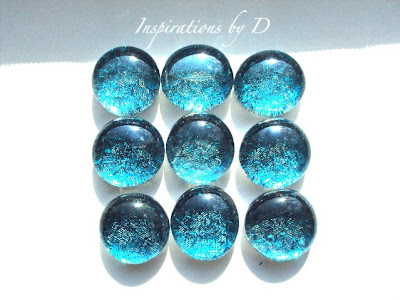 Glass Push Pins with Sparkles