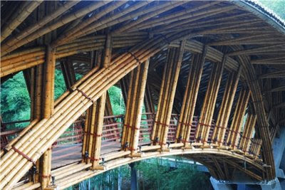 pont en bambou de Chine