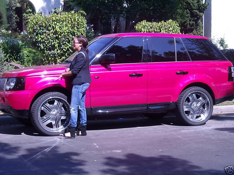 Celebrity Gossip and Entertainment News La La's Pink Range Rover