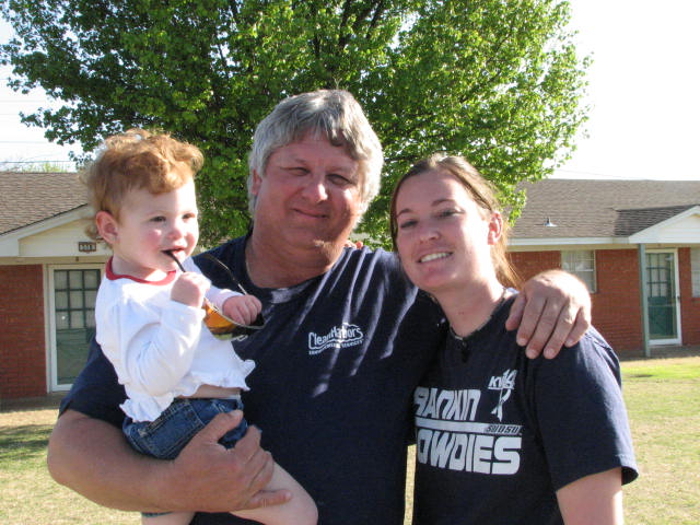 Kaydence, Papa and Ashley. 4-19-08