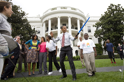 obama lightsaber whitehouse