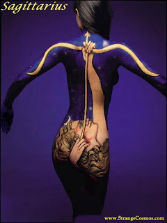 Beautiful Female Bodies And Female Body In Photography With Zodiac Body Painting Picture Sagittarius