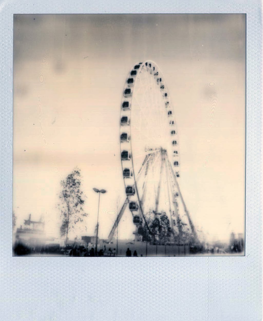ITAP using my Polaroid camera of 'The Dublin Wheel' r/itookapicture