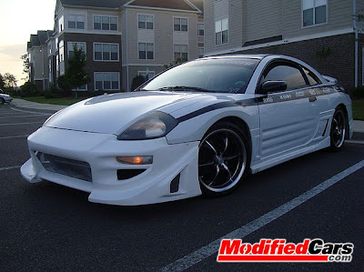 Best Modified Cars Modified Mitsubishi Eclipse 2000 White Picture