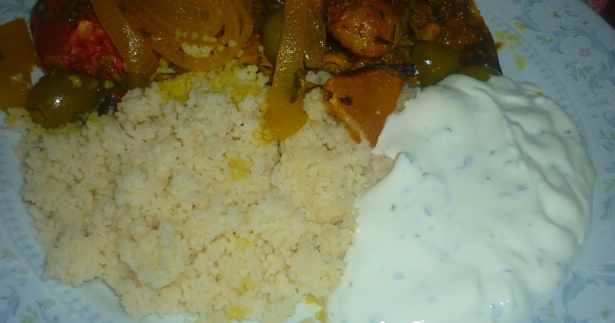 EgYpTian CUsIne FroM an EgyPtian WoMaN Tagine, Cous Cous & Mint yogurt