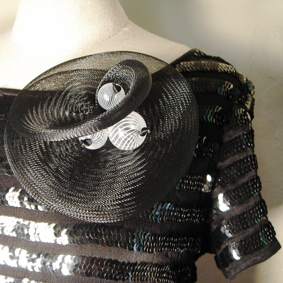 Sequins and flower...