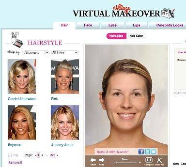 The gist of it--you can try on new hairstyles and makeup trends on a virtual 