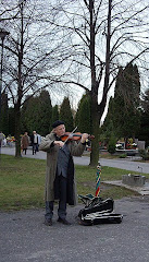 Gentle music adds to the reflective  mood  of the Necropolis.