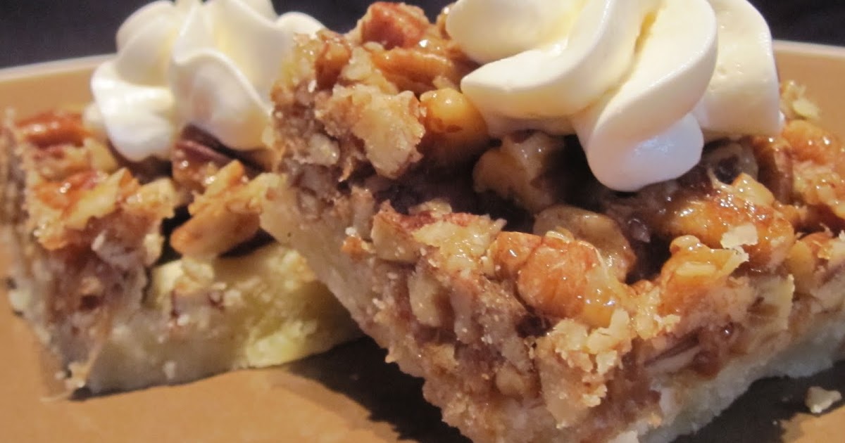 Mama Ozzy's Table Pecan Pie Bars with Jack Daniels Buttercream